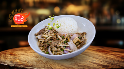 Ribeye Mushroom Rice - Cơm Bò Xào Nấm