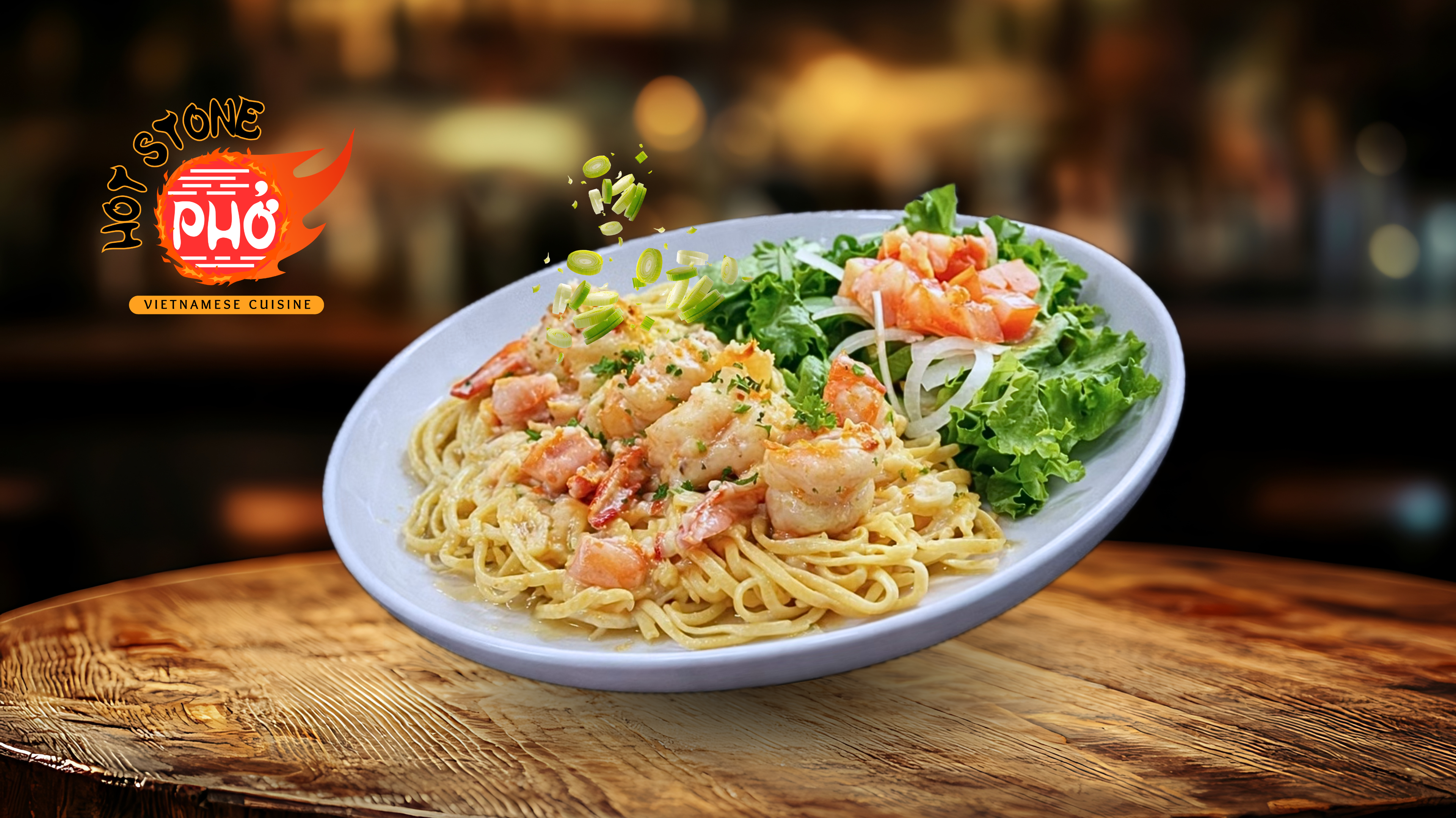 Prawn Noodle - Mì Xào Tỏi Tôm