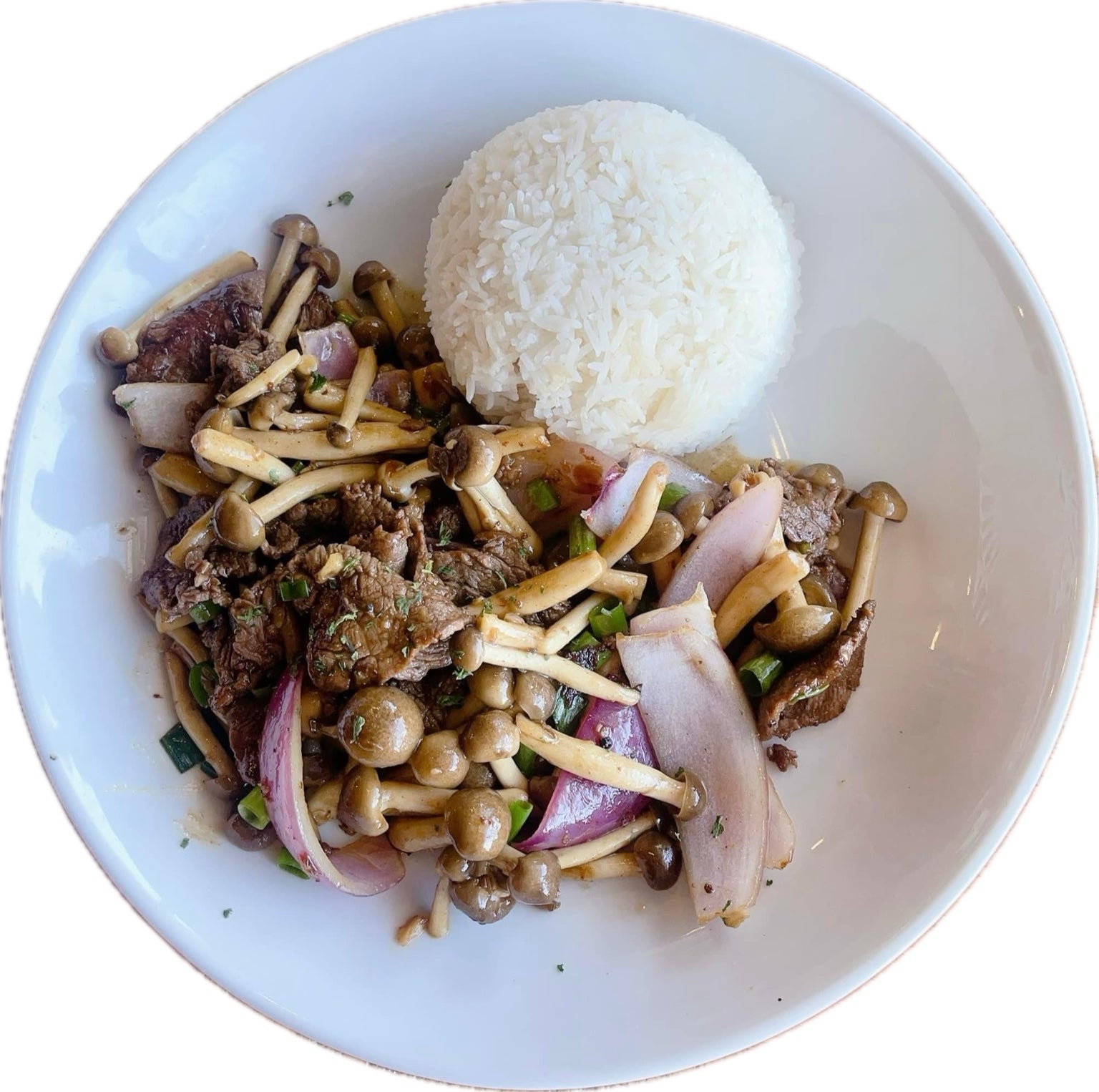 Ribeye Mushroom Rice - Cơm Bò Xào Nấm