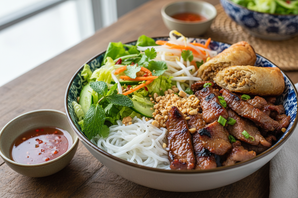 Bún Thịt Nướng Chả Giò